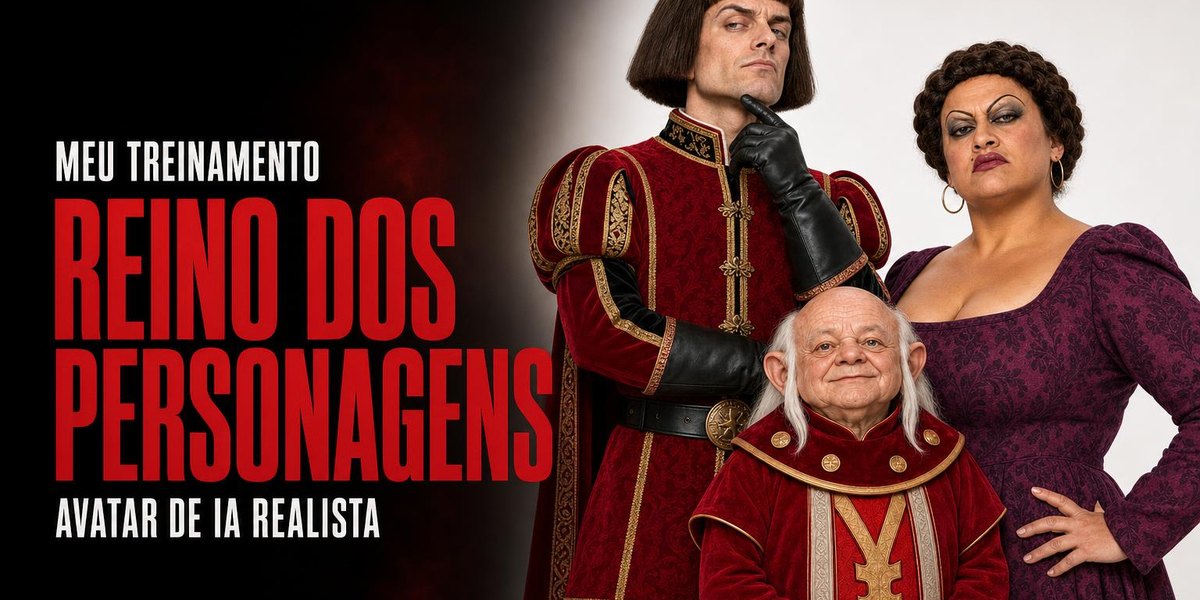 Meu treinamento: Reino dos Personagens, avatar de IA realista